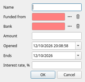 Opening a deposit
