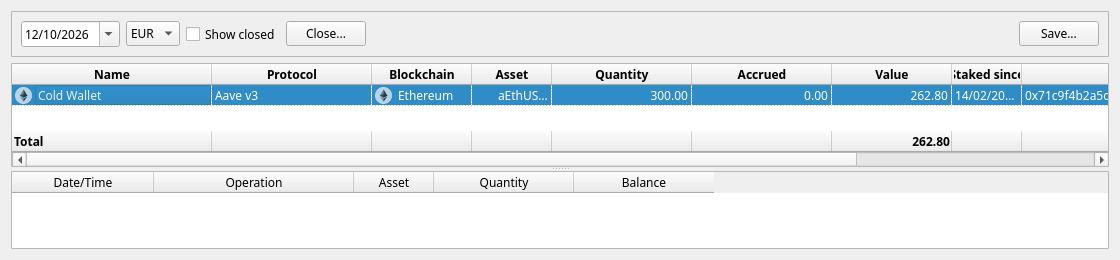 The staked positions report
