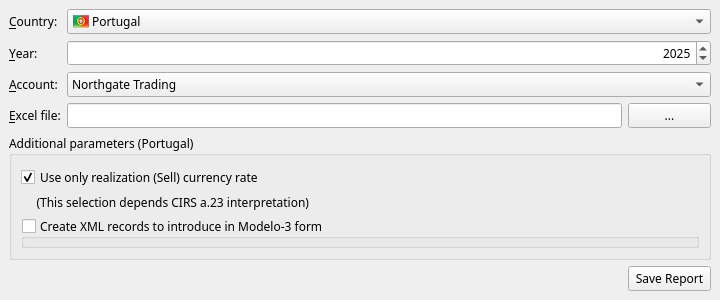 Preparing a tax report for Portugal
